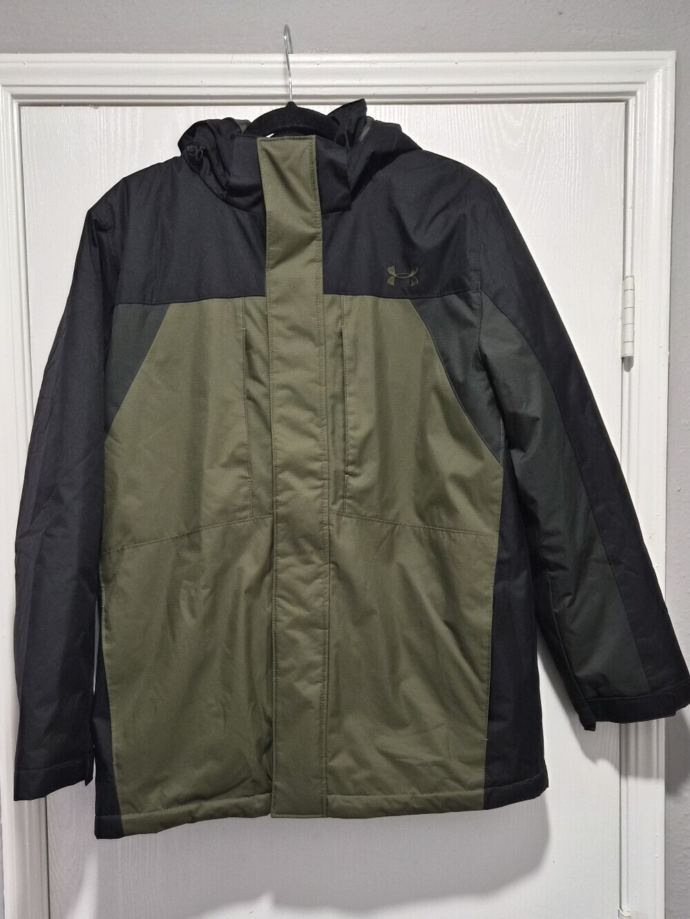 Under Armour Boys UA Westward 3 In 1 Jacket Oilve Green Size Youth XL - Picture 2 of 13